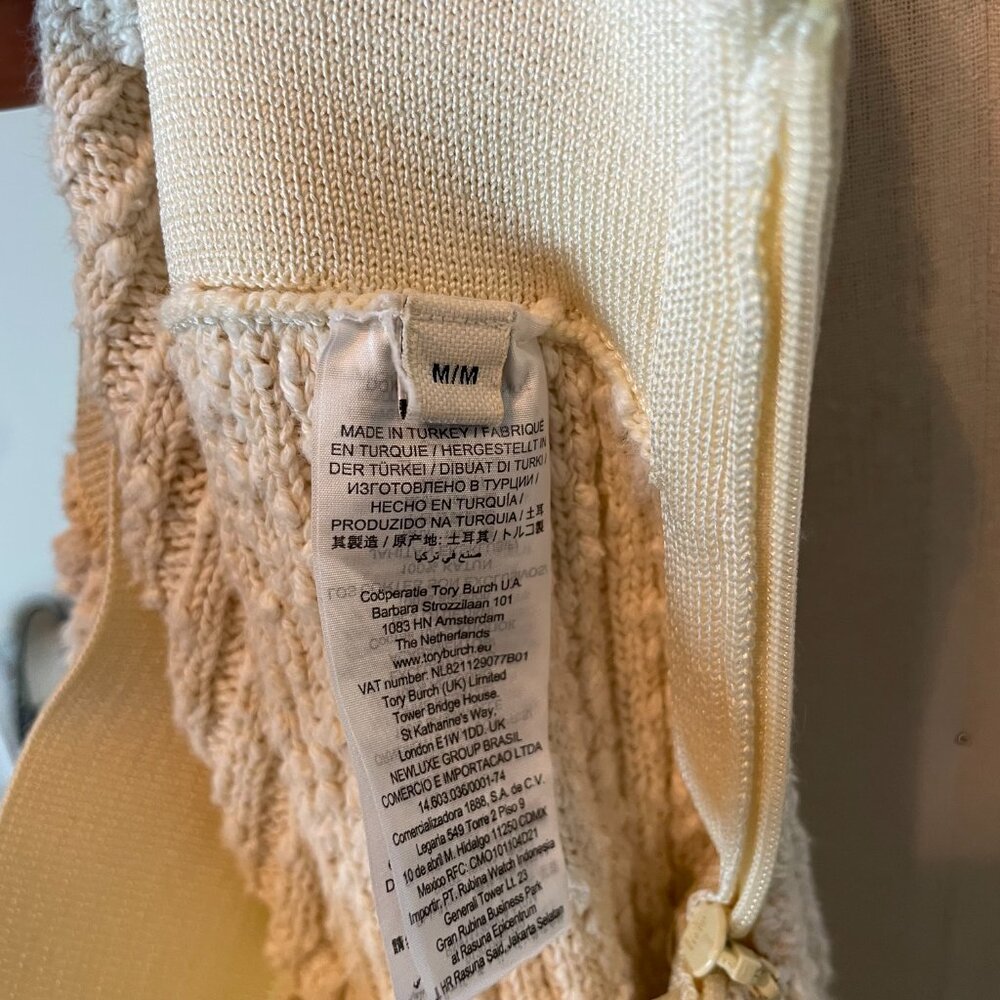 TORY BURCH Ribbed Pleated Knit Sweater Midi Skirt Matching Set \\ M - Picture 13 of 13